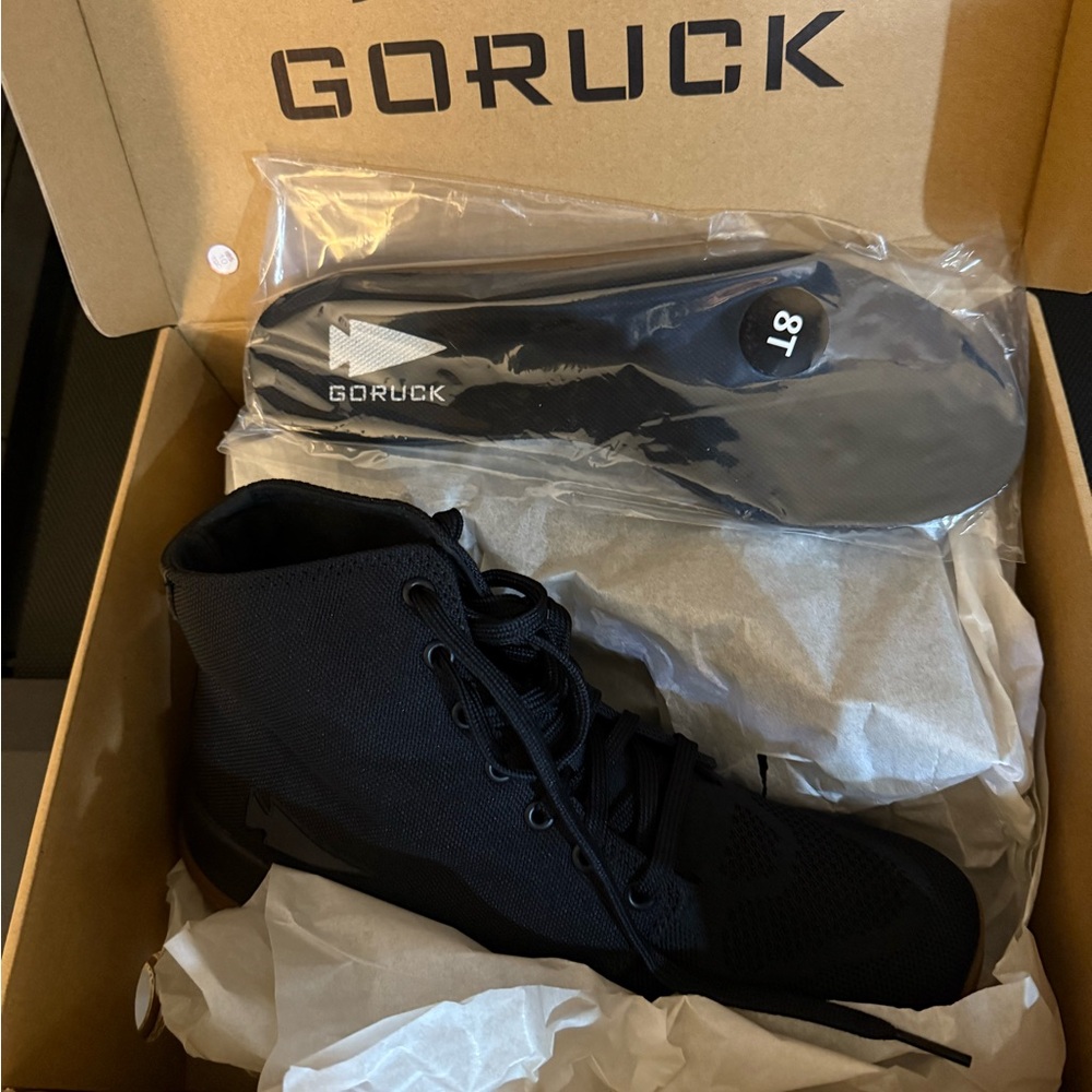 NIB GORUCK Men's Ballistic Trainer Mid Black Ruck Sneaker - Picture 3 of 4